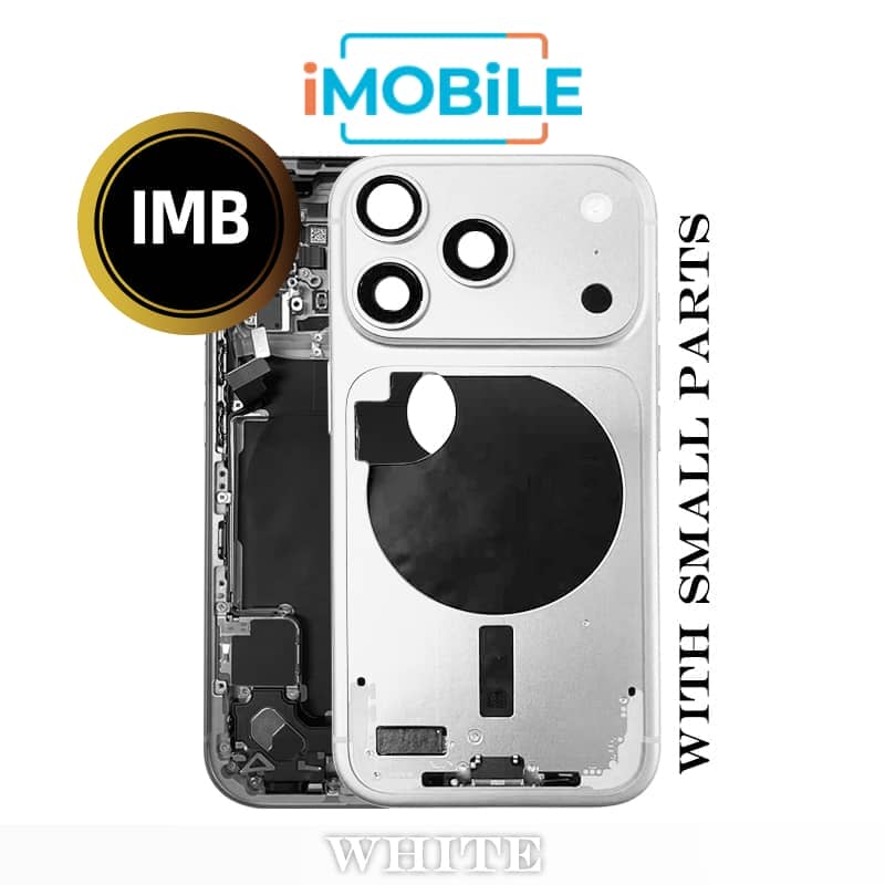 iPhone 17 Pro Compatible Back Housing With Small Parts [IMB] [Silver]