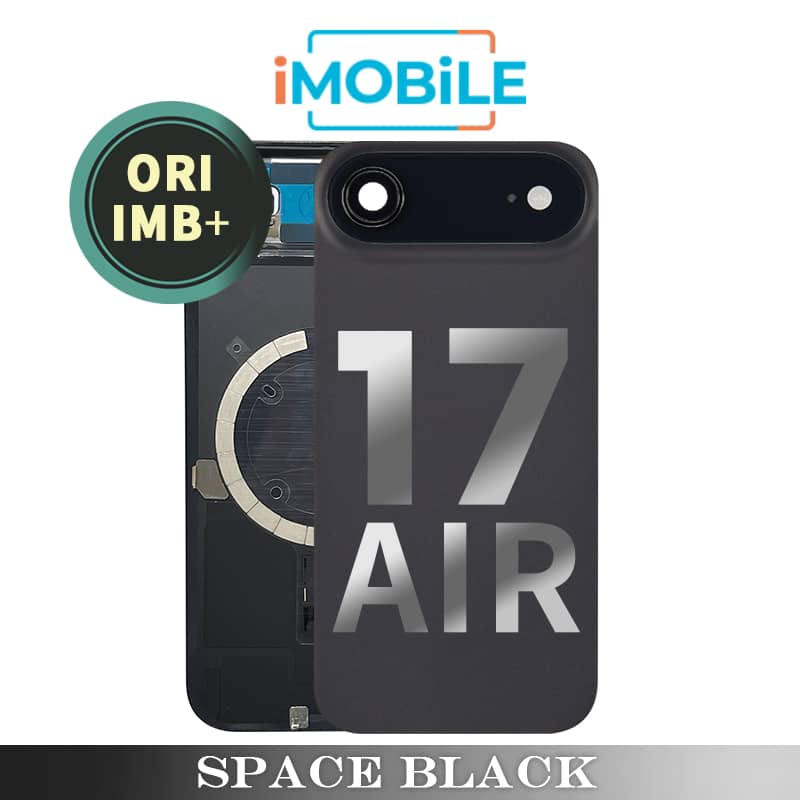 iPhone 17 Air Compatible Back Cover Glass Assembly with MagSafe [Space Black] [IMB Original]