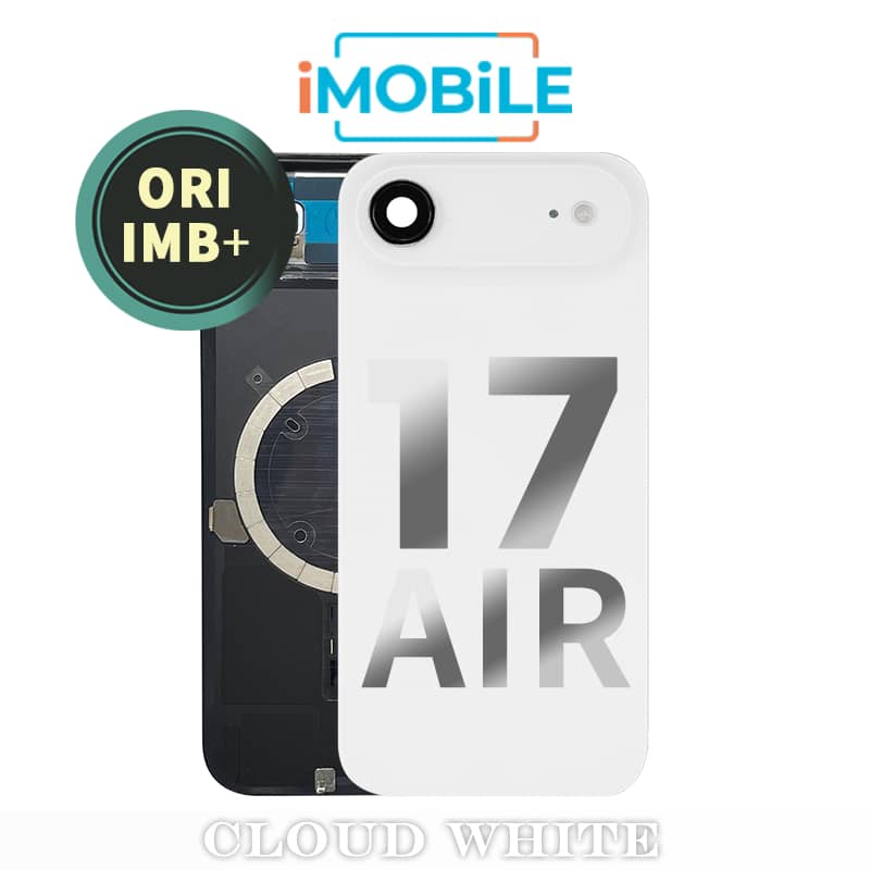 iPhone 17 Air Compatible Back Cover Glass Assembly with MagSafe [Cloud White] [IMB Original]