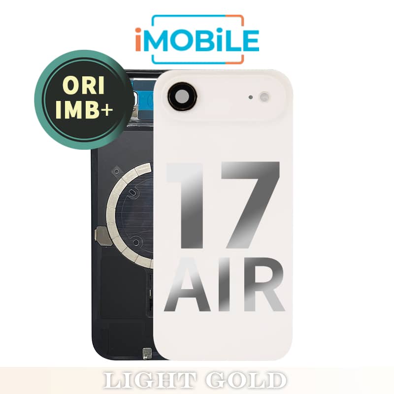 iPhone 17 Air Compatible Back Cover Glass Assembly with MagSafe [Light Gold] [IMB Original]