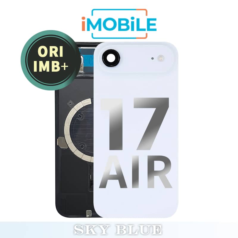 iPhone 17 Air Compatible Back Cover Glass Assembly with MagSafe [Sky Blue] [IMB Original]