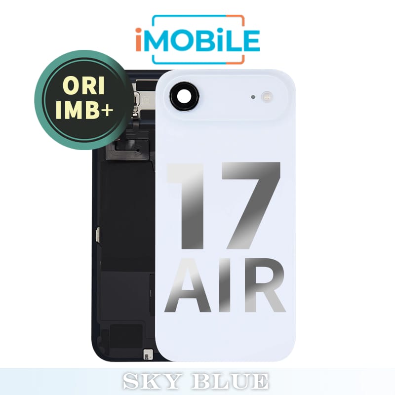 iPhone 17 Air Compatible Back Cover Glass Assembly with MagSafe [Sky Blue] [IMB Original]
