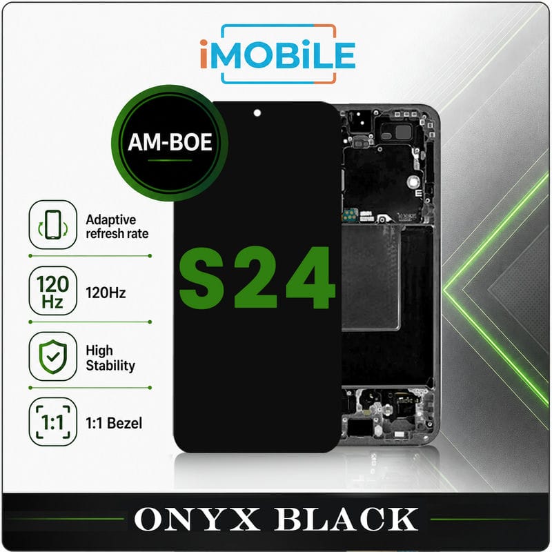 Samsung Galaxy S24 (S921) LCD Touch Digitizer Screen [Aftermarket-BOE] [Onyx Black]