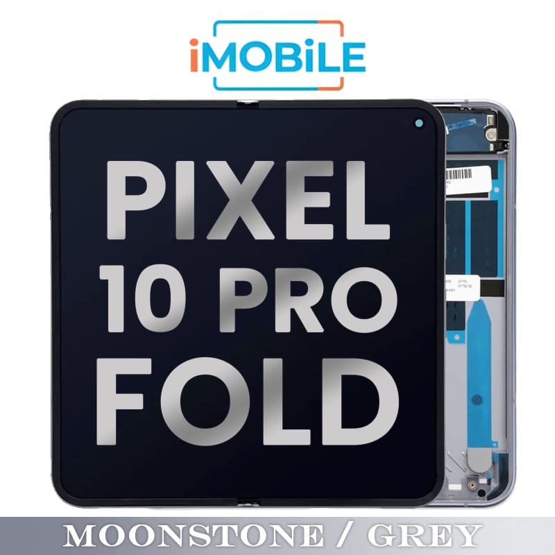 Google Pixel 10 Pro Fold 5G Compatible Main / Inner LCD Touch Digitizer Screen [Moonstone / Grey]