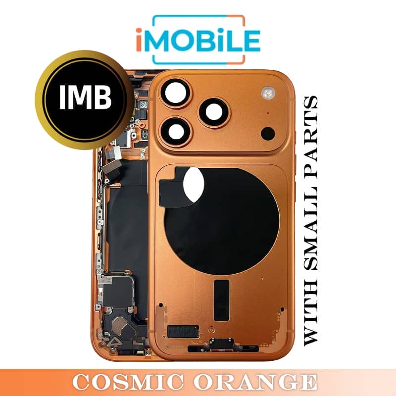 iPhone 17 Pro Compatible Back Housing With Small Parts [IMB] [Cosmic Orange]