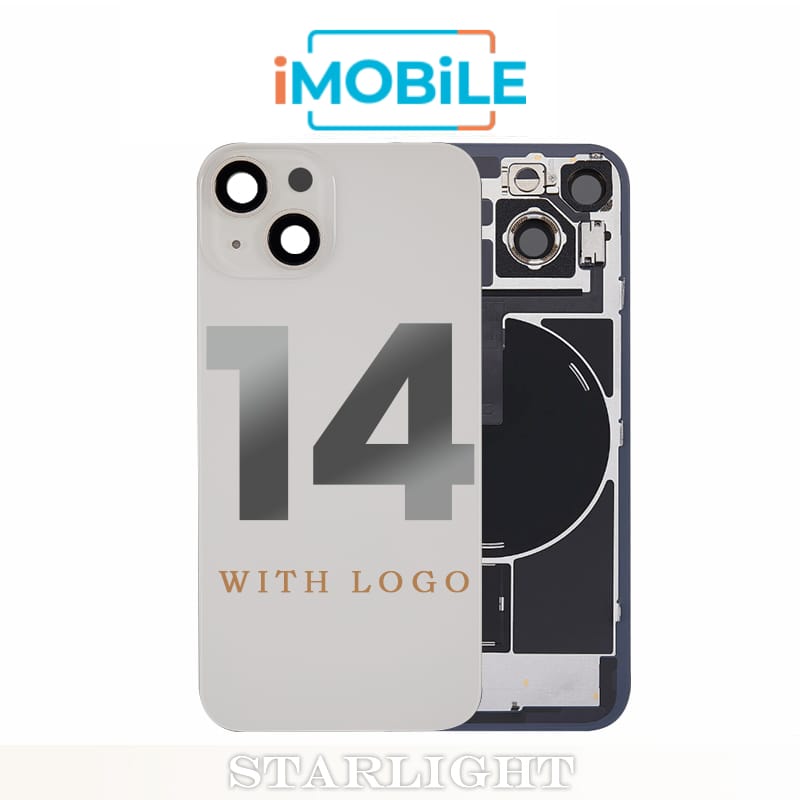 iPhone 14 Compatible Back Cover Glass with Wireless NFC Charging [Starlight]