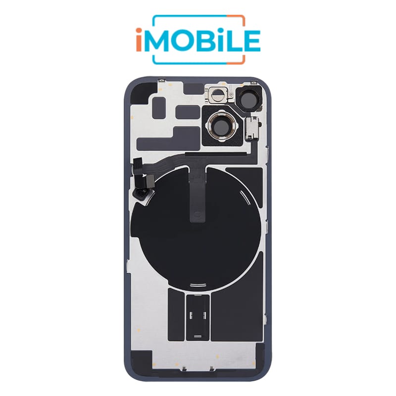 iPhone 14 Compatible Back Cover Glass with Wireless NFC Charging [Midnight]