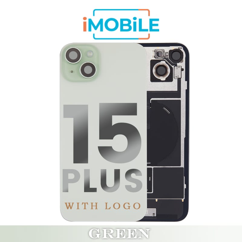 iPhone 15 Plus Compatible Back Cover Glass with Wireless NFC Charging [Green]
