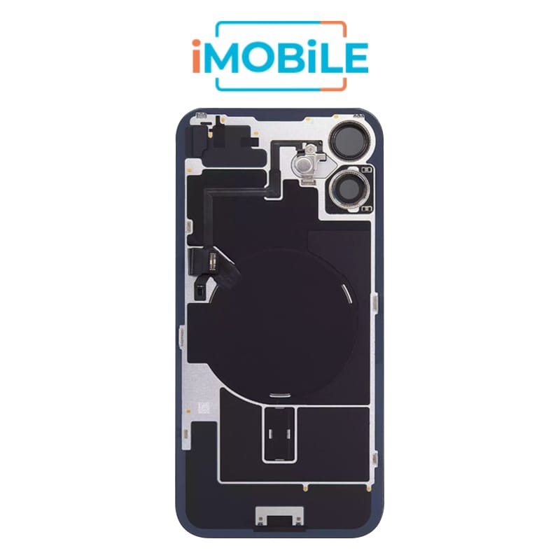 iPhone 16 Compatible Back Cover Glass with Wireless NFC Charging [White]