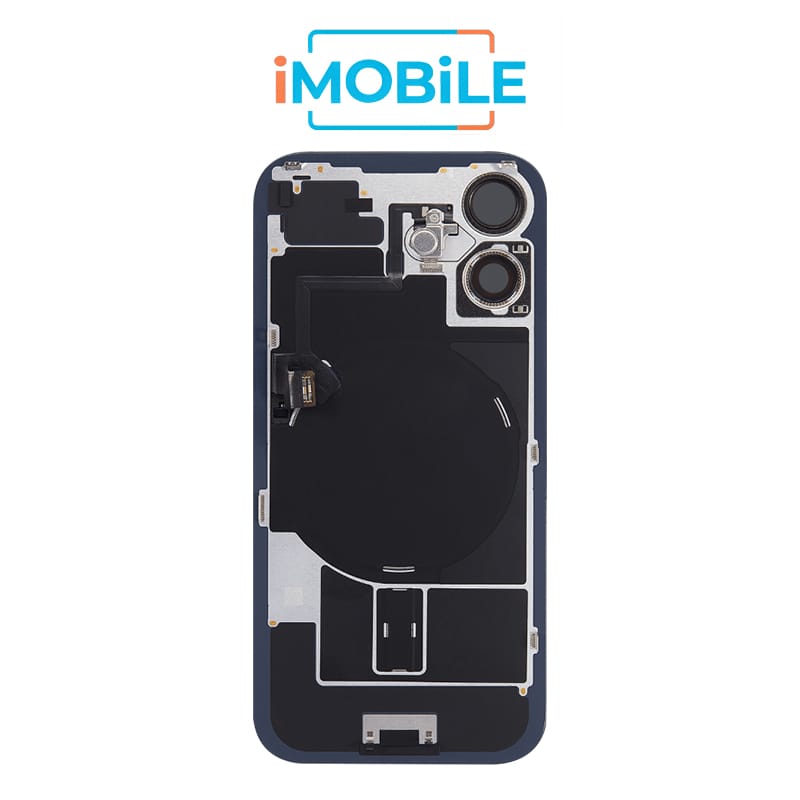 iPhone 16 Plus Compatible Back Cover Glass with Wireless NFC Charging [White]