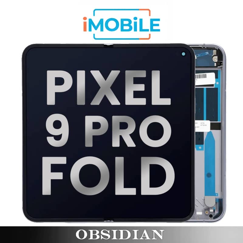 Google Pixel 9 Pro Fold 5G Main / Inner Compatible LCD Touch Digitizer Screen [Factory Stock] [Obsidian]