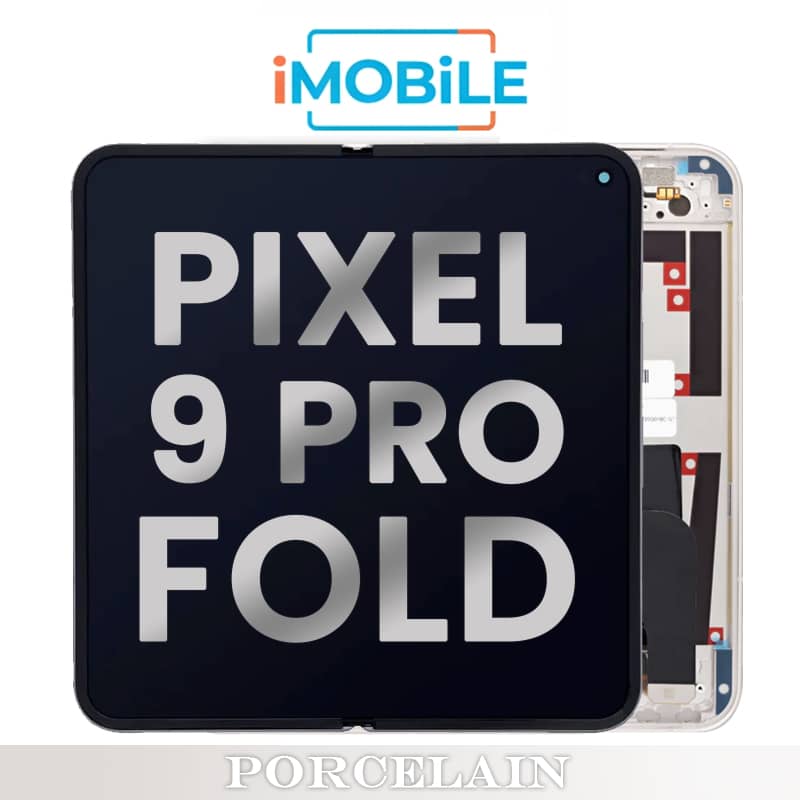 Google Pixel 9 Pro Fold 5G Main / Inner Compatible LCD Touch Digitizer Screen [Factory Stock] [Porcelain]