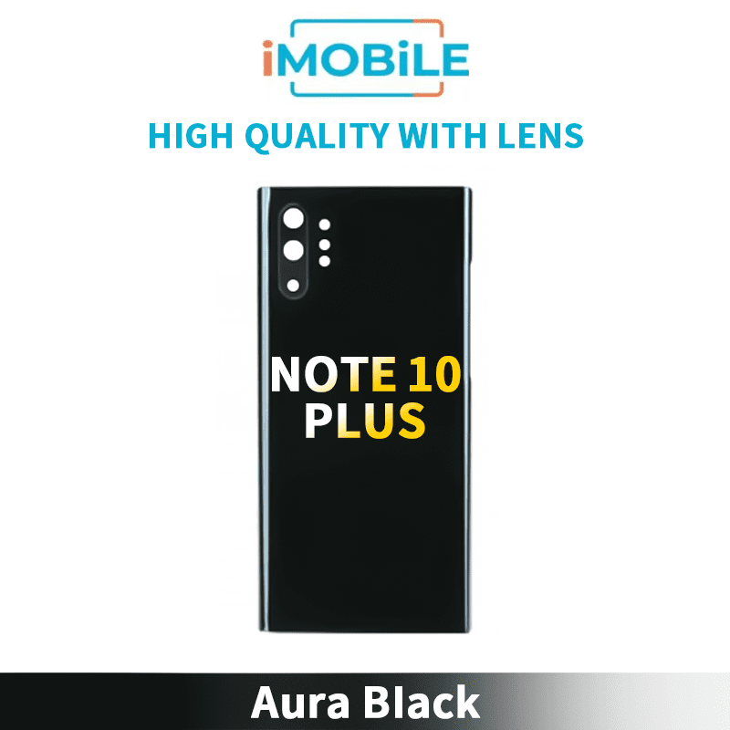 Samsung Galaxy Note 10 Plus (Pro) (N975) / 5G (N976) Back Cover [High Quality with Lens] [Aura Black]