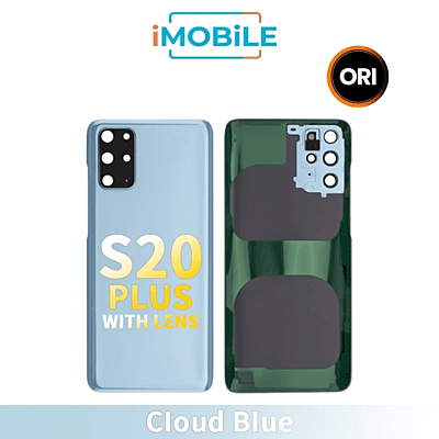 Samsung Galaxy S20 Plus G985 Back Cover Glass With Lens [Secondhand] [Cloud Blue]