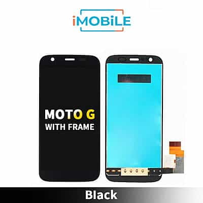 Moto G  (XT1033 XT1032 XT1033 XT1036 XT1039 XT1045) Compatible LCD Touch Digitizer Screen with Frame Black