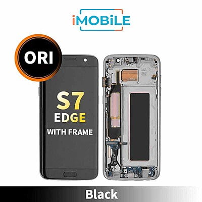 Samsung Galaxy S7 Edge G935 LCD Touch Digitizer Screen With Frame [Black] Refurbished