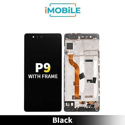 Huawei P9 Compatible LCD Touch Digitizer Screen with frame [Black]