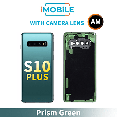 Samsung Galaxy S10 Plus Back Cover Aftermarket with Camera Lens [Prism Green]