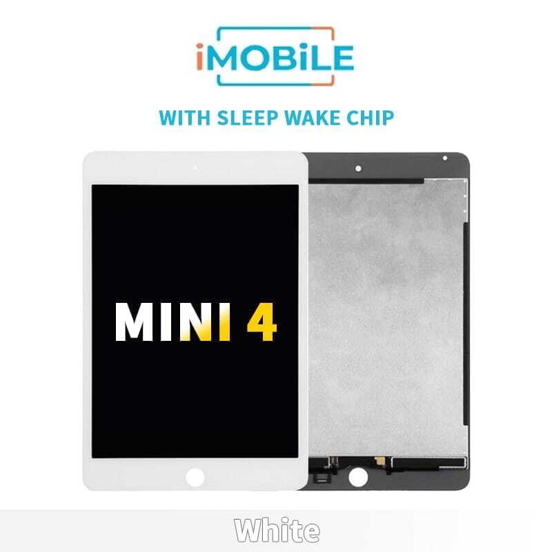 iPad Mini 4 (7.9 Inch) Compatible LCD Touch Digitizer Screen White [with Sleep Wake Chip]
