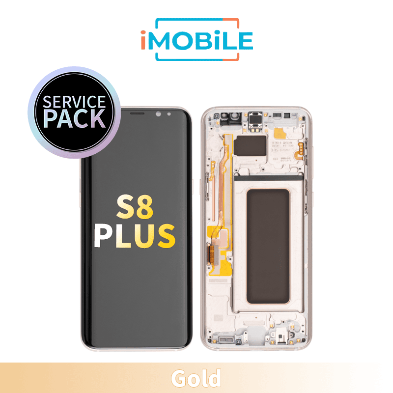 Samsung Galaxy S8 Plus (G955) LCD Touch Digitizer Screen [Service Pack] [Gold] GH97-20457F GH97-20470F