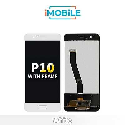 Huawei P10 LCD And Touch Assembly With Frame [White]