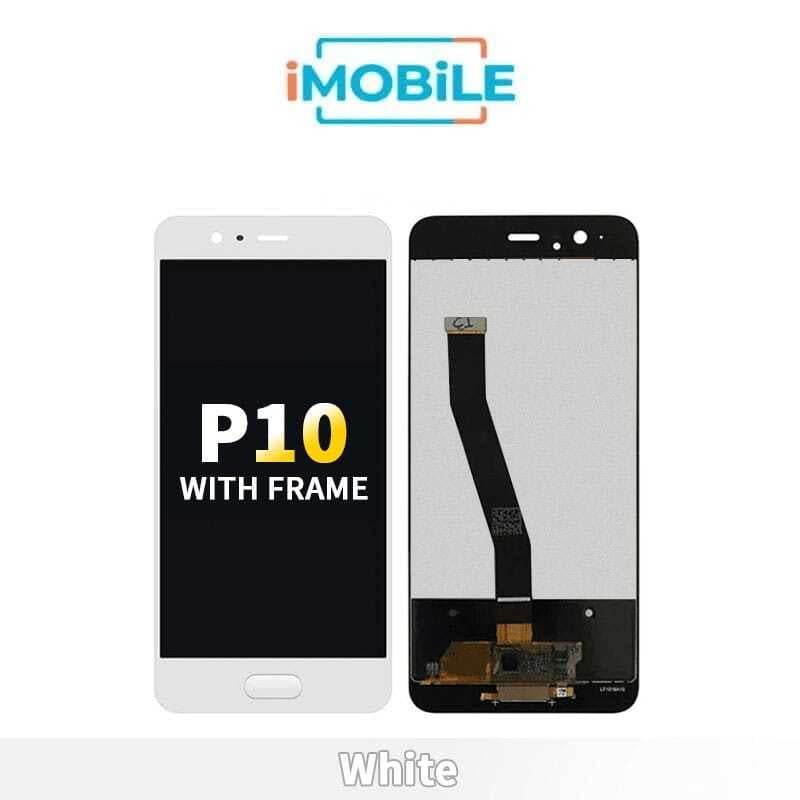 Huawei P10 LCD And Touch Assembly With Frame [White]