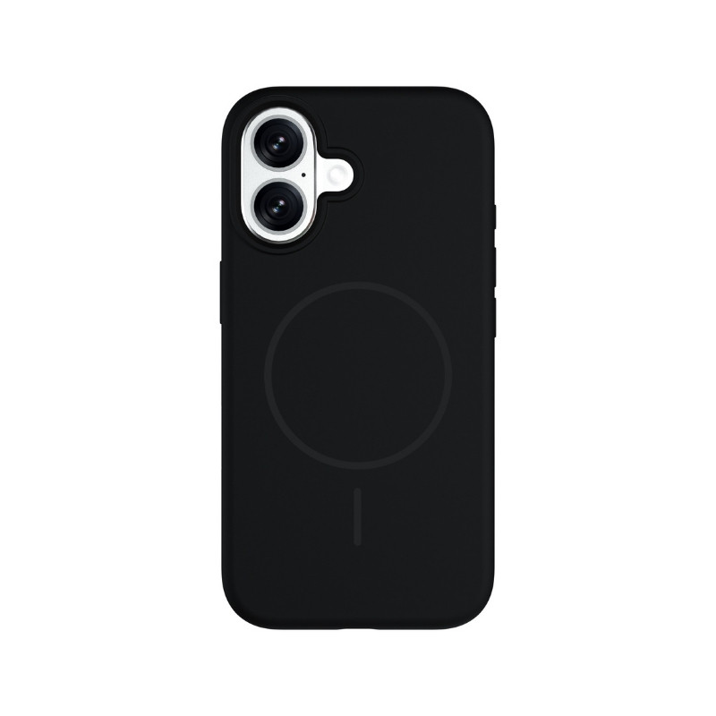 iShield [Ultra MagSafe] Liquid Silicon Snap Case with Capture Button, iPhone 16 Plus [Black]