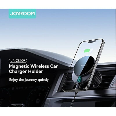 JoyRoom JR-ZS409 15W MagSafe Wireless Charge Car Mount Phone Holder (Air Vent) JoyRoom JR-ZS409 15W MagSafe Wireless Charge Car Mount Phone Holder (Air Vent)