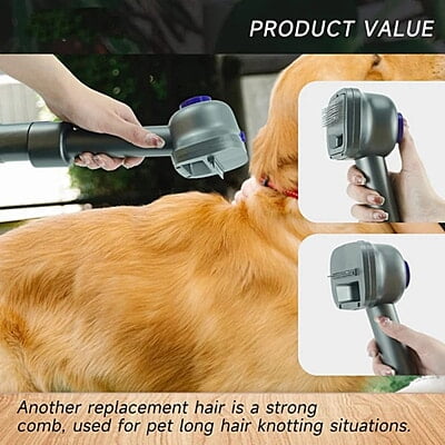 Dyson-Compitable Pet Grooming Brush, Compatible with V7, V8, V10, V11, V15 Dyson-Compitable Pet Grooming Brush, Compatible with V7, V8, V10, V11, V15