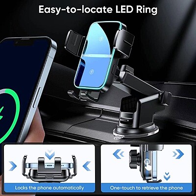 JoyRoom JR-ZS246S 15W Wireless Charge Car Mount Phone Holder (Windshield / Dashboard)