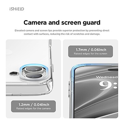 iShield Crystal Palace Clear Case for iPhone 16