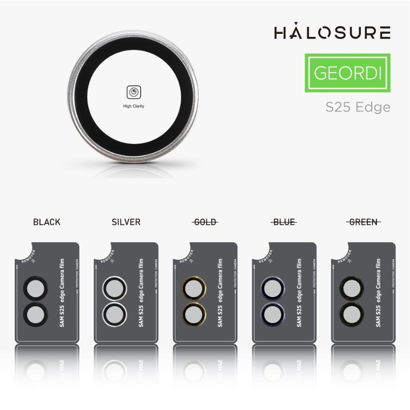 Halosure Geordi Rear Camera Lens Armour Protector (Anti-Reflection), Samsung s25 Edge Halosure Geordi Rear Camera Lens Armour Protector (Anti-Reflection), Samsung s25 Edge