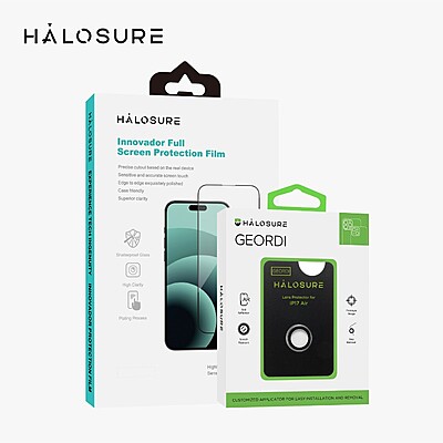 Hot Launch: Buy 1 Halosure Clear Screen Protector, Get Black Geordi Camera Protector FREE – Limited Time