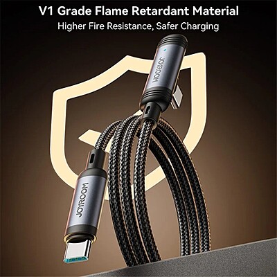 JoyRoom [S-A56] 1.2m USB-C to USB-C Cable [90° Angled Connector]
