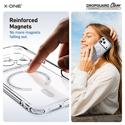 X.One [MagSafe] Dropguard Clear Impact Protection Case, iPhone 17