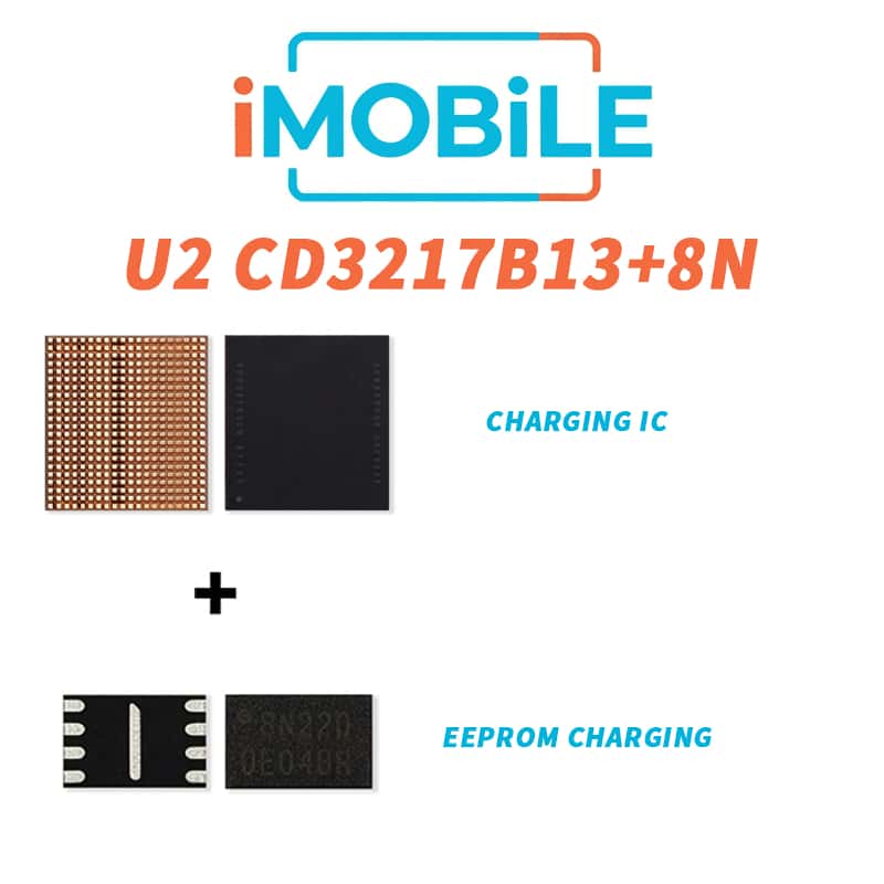 iPad Pro 11-inch (4th generation) Charging IC (U2 CD3217B13+8N) + Pre-Programmed SPI Flash IC (Charge EEPROM) SET