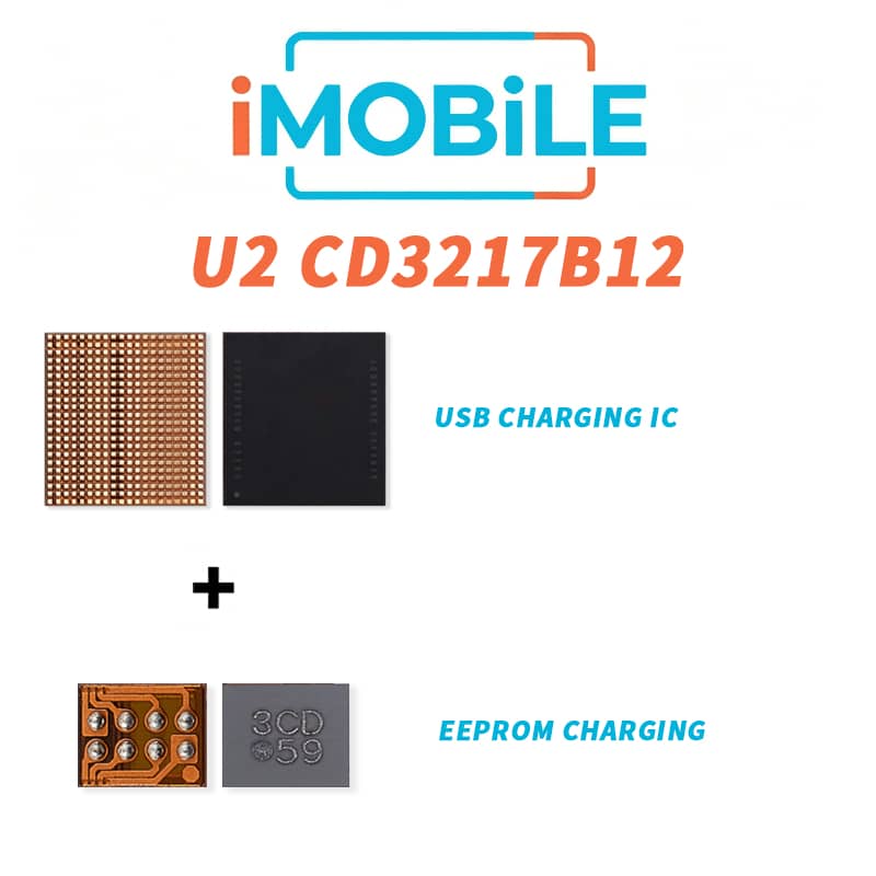 iPad Air 5 (2022) USB Charging IC Chipset (U2 CD3217B12) + Pre-Programmed SPI Flash IC SET