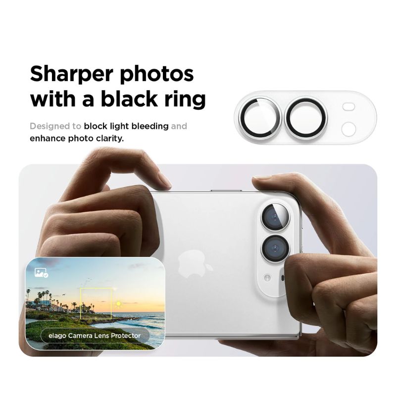 Halosure Elite Rear Camera Tempered Glass Protector, iPhone Duo Halosure Elite Rear Camera Tempered Glass Protector, iPhone Duo