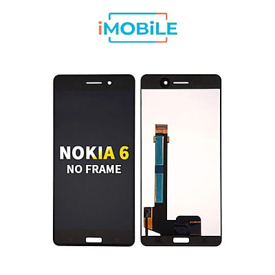 Nokia 6 Compatible LCD Touch Digitizer Screen Black no Frame