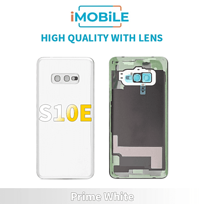 Samsung Galaxy S10E Back Cover [High Quality with Lens] [Prism White]