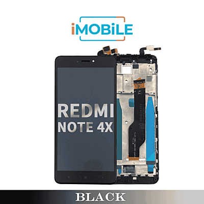Xiaomi Redmi Note 4x Compatible LCD Touch Digitizer Screen with frame [Black]