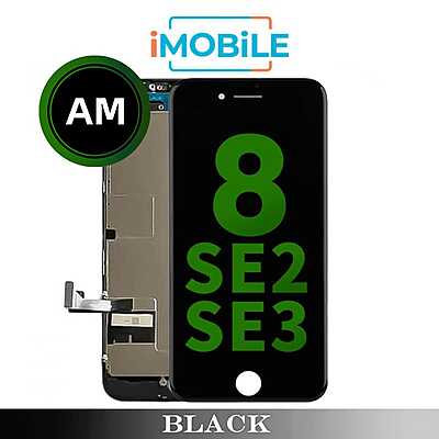 iPhone 8 / SE2 / SE3 (4.7 Inch) Compatible LCD Touch Digitizer Screen [Aftermarket] [Black]