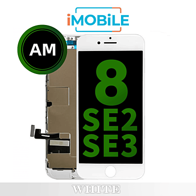 iPhone 8 / SE2 / SE3 (4.7 Inch) Compatible LCD Touch Digitizer Screen [Aftermarket] [White]