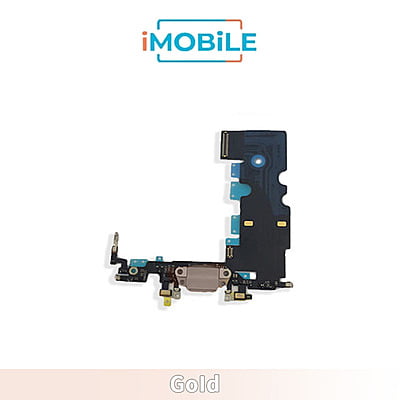 iPhone 8 / SE2 / SE3 Compatible Charging Port Flex Cable [Gold]