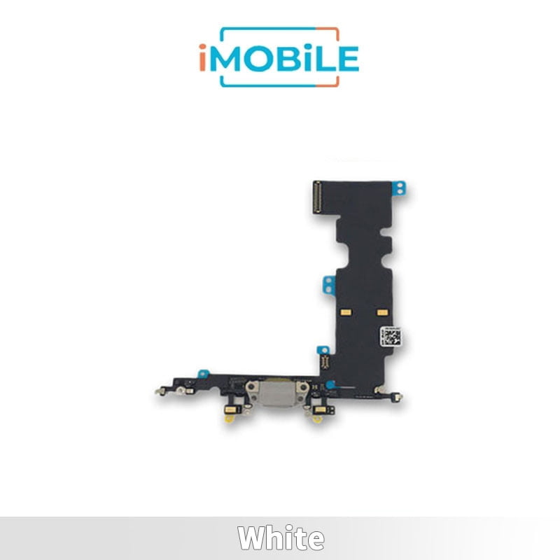 iPhone 8 Plus Compatible Charging Port Flex Cable [White]