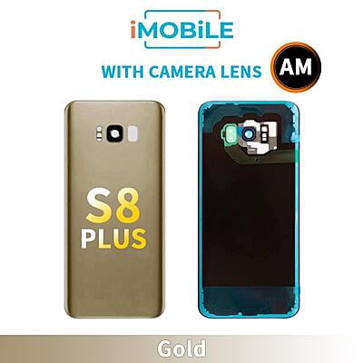 Samsung Galaxy S8 Plus Back Cover Aftermarket with Camera Lens [Gold]