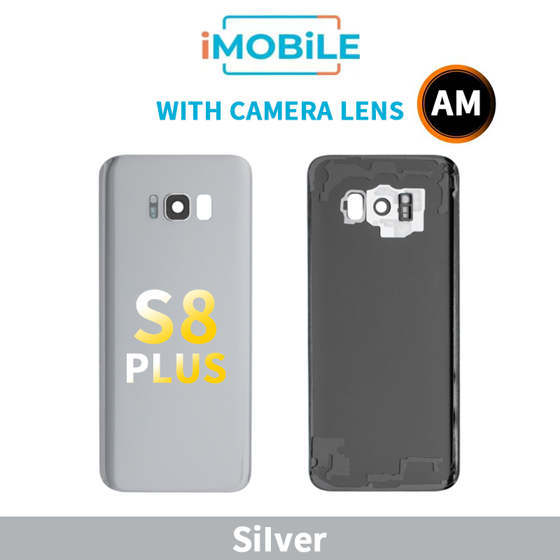 Samsung Galaxy S8 Plus Back Cover Aftermarket with Camera Lens [Silver]