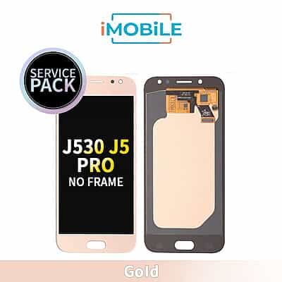 Samsung Galaxy J530 J5 Pro LCD Touch Digitizer Screen no Frame [Service Pack] [Gold] GH97-20738C GH97-20880C