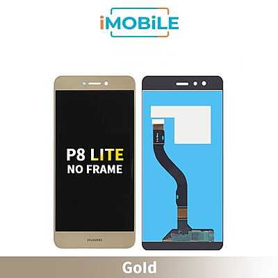 Huawei P8 Lite (2017) Compatible LCD Touch Digitizer Screen no Frame [Gold]