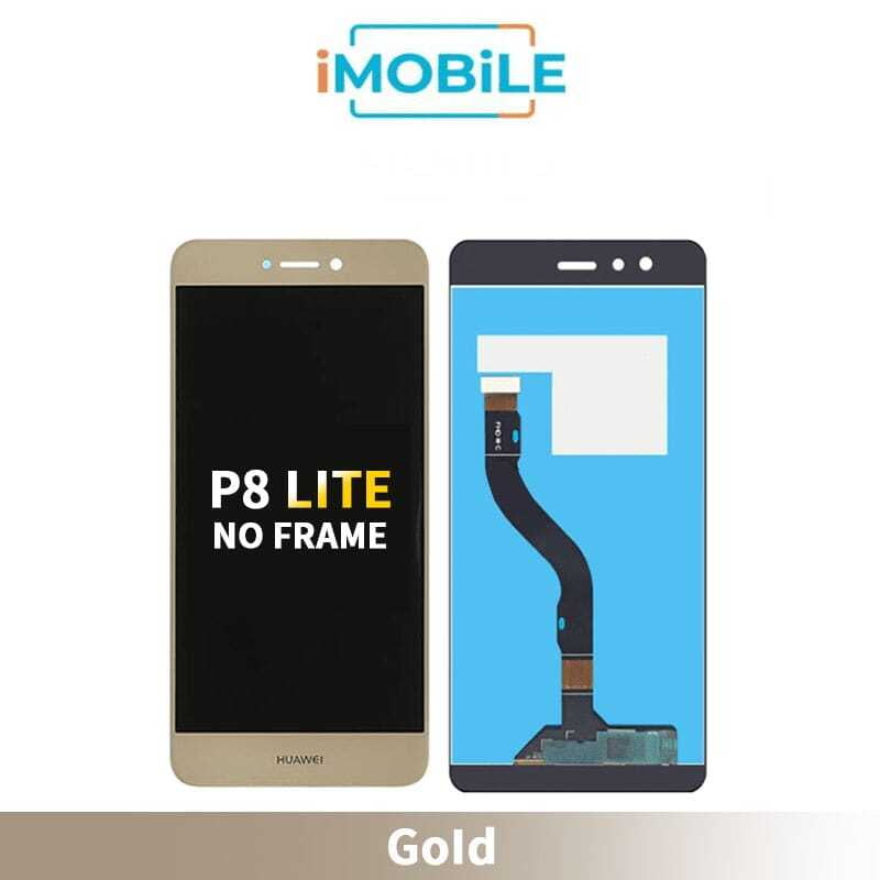 Huawei P8 Lite (2017) Compatible LCD Touch Digitizer Screen no Frame [Gold]